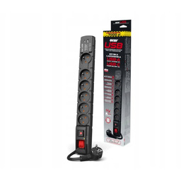 Listwa Acar Fa S6CZ W2436 (1.5 m) Czarny