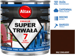 Altax Super Trwała Emalia 250ml Czekoladowy Brąz