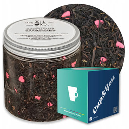 Herbata czarna CZERWONE SERDUSZKO o smaku truskawki