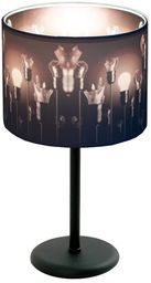 Lampex Izyda 913/LM lampa stołowa biały materiałowy abażur