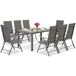 Zestaw ogrodowy aluminiowy Polywood Verona dla 8 osób