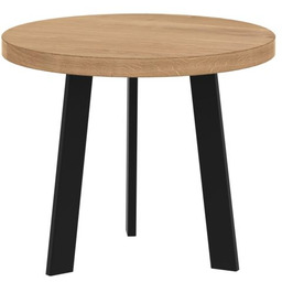 Stolik kawowy dębowy okrągły NOVA 40-100 cm (H:49