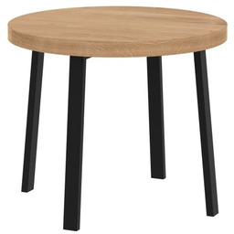 Stolik kawowy dębowy okrągły ZENO 40-100 cm (H:49