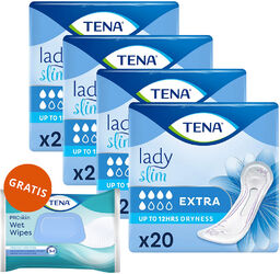 Zestaw Tena Lady Slim, podpaski specjalistyczne, Extra, 4