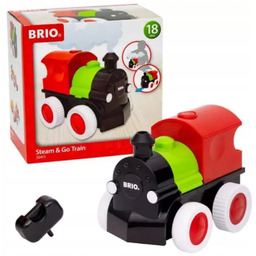 Brio. Steam & Go Train. Lokomotywa z parą