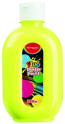 Farba plakatowa 300ml KEYROAD fluorescencyjna neonowa żółta