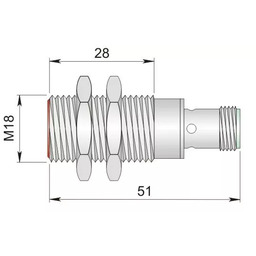 Czujnik indukcyjny 18 mm SI18-N5 H