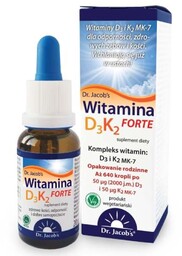 Dr. Jacob''s Witamina D3 K2 Forte, 20ml