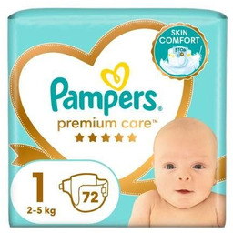 Pampers Premium Care Pieluszki, rozmiar 1, 72 sztuk