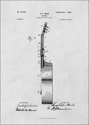 Patent GC Ward Gitara Projekt z 1898 -