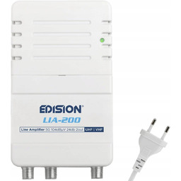 Wzmacniacz antenowy Edison LIA-200 DVB-T/T2, filtr 5G LTE