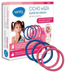 SANITY Cicho wSZA Gumki do włosów, 4 sztuki