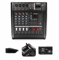 Powermikser 5-kanałowy Dsp Bt Usb MP3 Vonyx AM5A