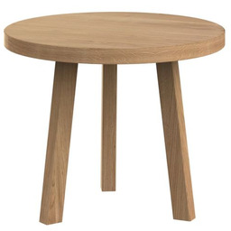 Lity dębowy stolik kawowy okrągły CALMA 40-100 cm