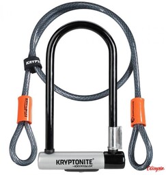 Kryptonite Zapięcie U-lock Kryptolok Mini-7 + linka Kryptoflex