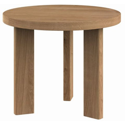 Lity dębowy stolik kawowy okrągły MONO 40-100 cm
