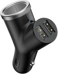 Baseus Y Type Car Charger ładowarka samochodowa 2x