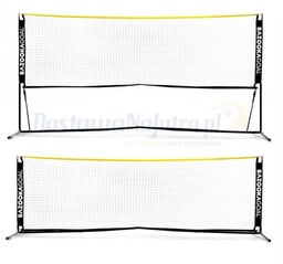 Zestaw siatkonoga słupki siatka siatkówka badminton bazooka BAZOOKAGOAL