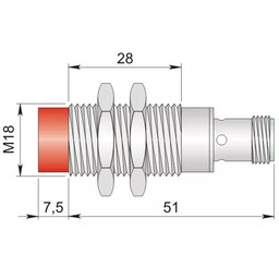 Czujnik indukcyjny 18 mm SI18-NE8 H