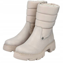 Rieker Damskie Śniegowce Beżowe Ocieplane 36 Jra