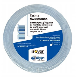 Isover taśma dwustronna zbrojona Rigips