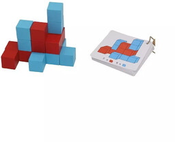Logiczna gra 3D - drewniane sześciany