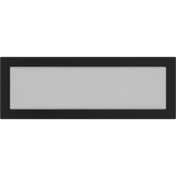 Kratka Kominkowa 17x49 Czarna Wentylacyjna Metalowa Z Siatką