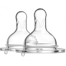 AKUKU Smoczek Do Butelki Szerokootworowej 6m+ A0121, 2szt