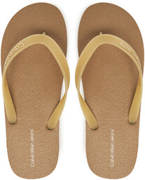 Japonki Calvin Klein Jeans Thong+ Tpu YM0YM01265 Beżowy
