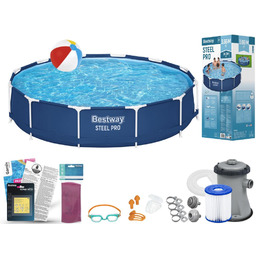 Basen Bestway 366x76 Ogrodowy Stelażowy 56681 11w1