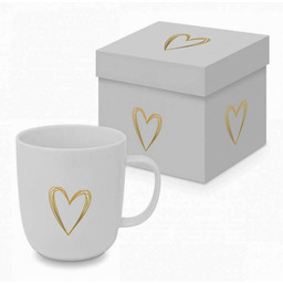 Kubek Złote serce (350 ml) w ozdobnym pudełku
