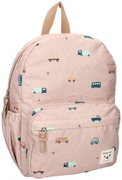 KIDZROOM Plecak dla dzieci L Sweet Cars brown