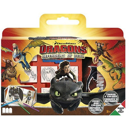 Multiprint, pieczątki Dragons, 7 szt.
