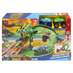 Hot Wheels Tor Monster Trucks Rekiny vs Dinozaury