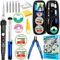 Lutownica Precyzyjna 60W Zestaw W Etui Poradnik Akcesoria
