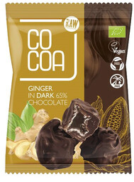 Cocoa Imbir kandyzowany w ciemnej czekoladzie 65 %