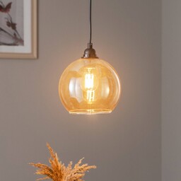 Opviq Lampa żyrandol Gold 020 1-punktowa szkło Ø20cm