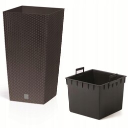Doniczka Rato square 61x32cm z wkładem umbra DRTS325