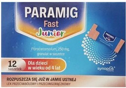 PARAMIG Fast Junior 250 mg granulat, 12 saszetek