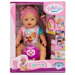 Zapf Baby born Lalka Emma 43cm + akcesoria