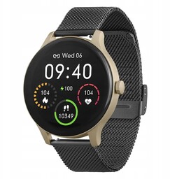 Smartwatch Garett Classy Złoto-czarny, Stalowy
