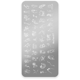 Blaszka do stempli ze wzorkami Mouteen Nr 017