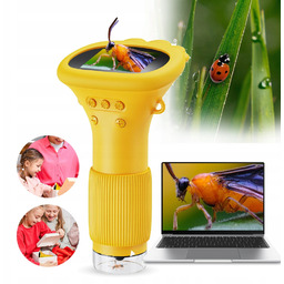 Mobilny Mikroskop Dla Dzieci, 2-calowy Ekran, Cyfrowy Zabawka