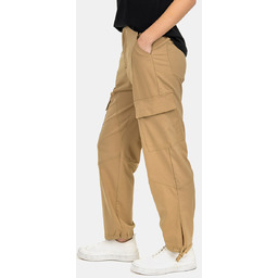 Spodnie typu cargo beżowy L
