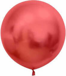 Balon olbrzym platynowy jasnoczerwony- 60 cm - 2