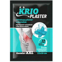 KRIO Plaster chłodzący z mentolem, 1 sztuka
