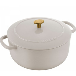 Ballarini Garnek żeliwny Okrągły 4l Kość Słoniowa Bellamonte
