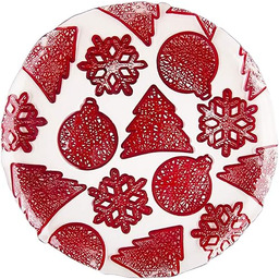 Excelsa Xmas zestaw 6 talerzy deserowych, szklanek