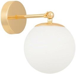 LAMPA ŚCIENNA KINKIET NOWOCZESNY ZŁOTY FREDICA W1