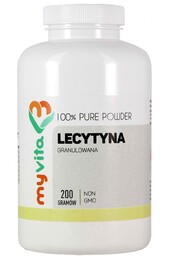 Lecytyna w Proszku Granulowana NON-GMO, Myvita, 200g